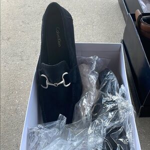 NWOT - Calvin Klein Men's Black Loafers